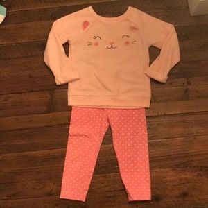 Toddler girl cat outfit.